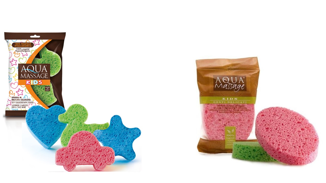 Houby koupelové dětské - celulóza